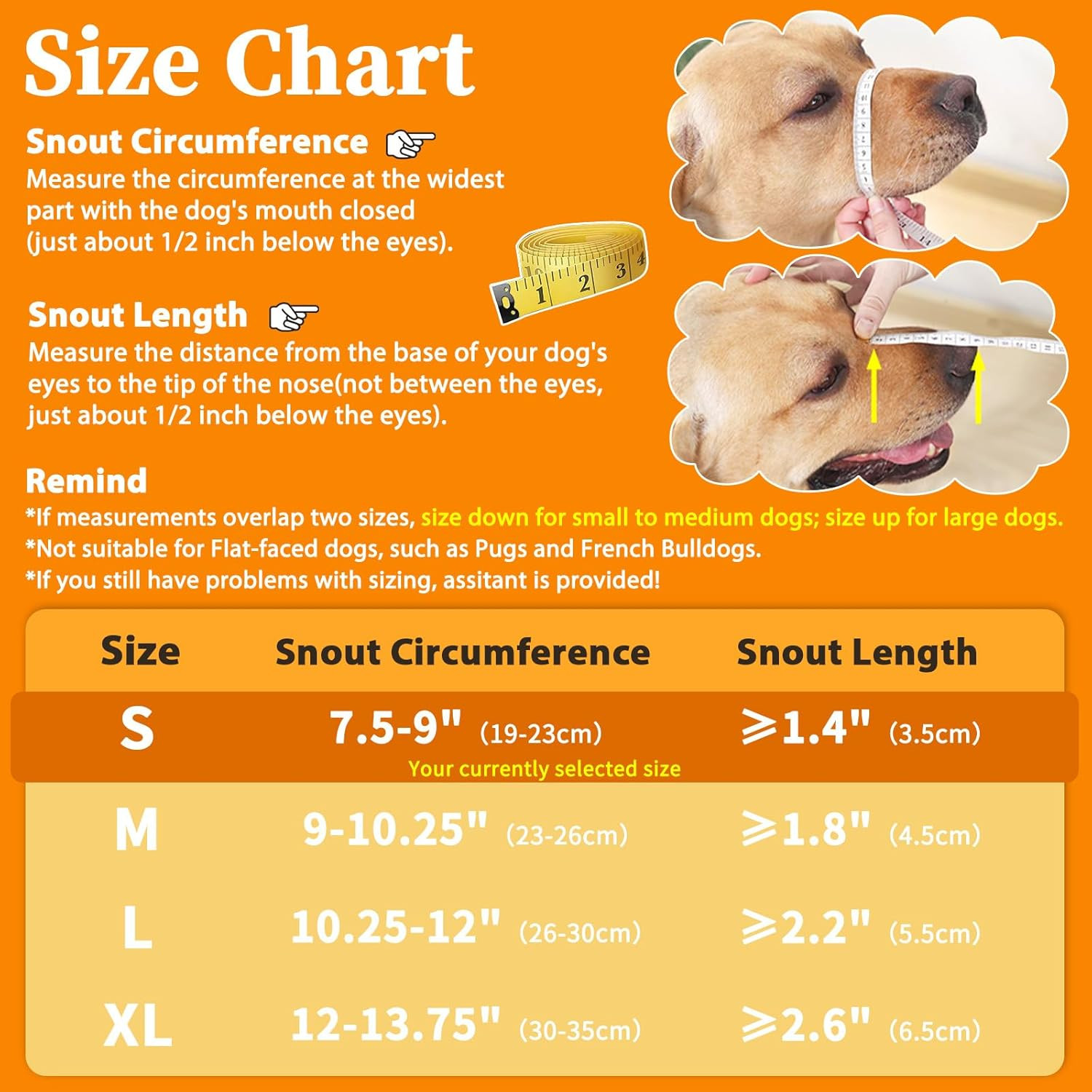 Dog Muzzle for Large Medium Small Dogs, Adjustable Fit, Soft & Sturdy Fabric, Pr