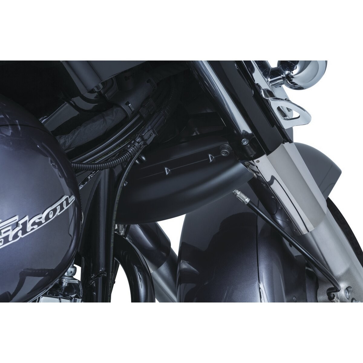Kuryakyn Satin Black Lower Triple Tree Wind Deflector - 1805