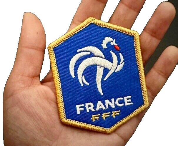 GORGEOUS FRANCE FFF (FRANCE FOOTBALL FEDERATION) EMBROIDERED IRON-ON PATCH...