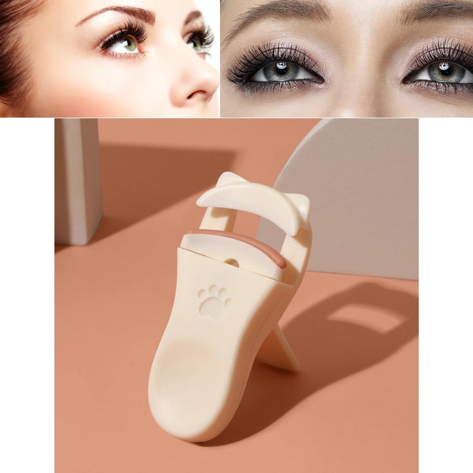 2 Pieces Cat Eyelash Curler, Eyelash Curler, Professional Makeup Tool, Create...
