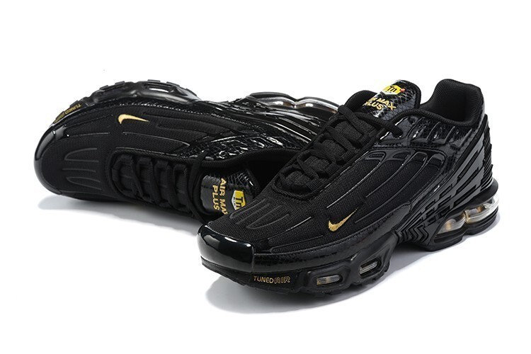 Nike Air Max Plus TN "Black Yellow" Low Top Running Basketball Shoes Trainers
