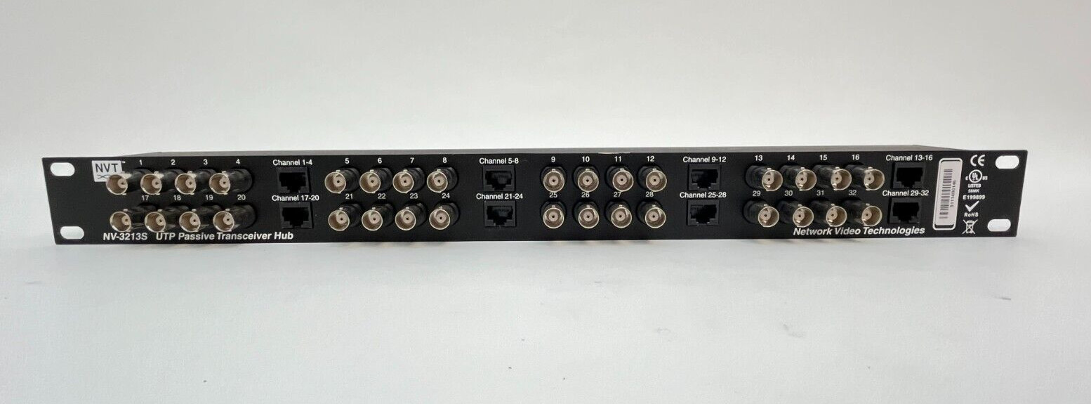 Network Video Technologies NVT NV-3213S UTP Passive Transceiver Hub