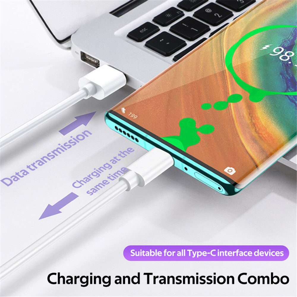 USB C Type C Fast Data Charging Cable For Samsung LG Phones Tablets Android
