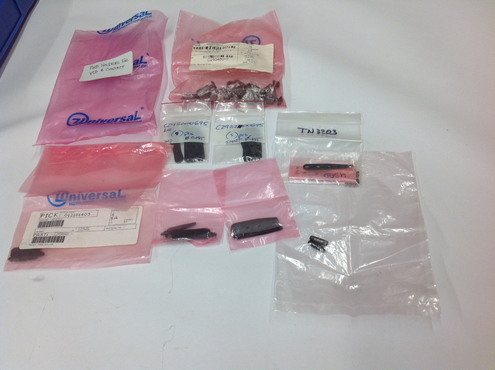 GROUP LOT - Universal Instrument PWB Holders & Contact Parts Variety