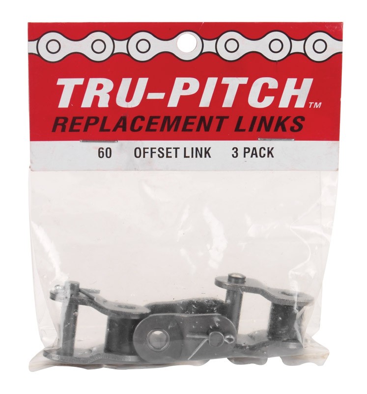 Tru-Pitch THL60-3PK Daido Steel Roller Chain No.60 x 3.7 L x 2 W in.