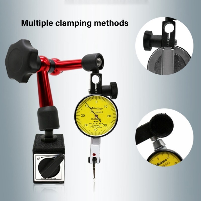 Precise Worktable Stand Base Dials Gauges For Flexible Positioning Arm