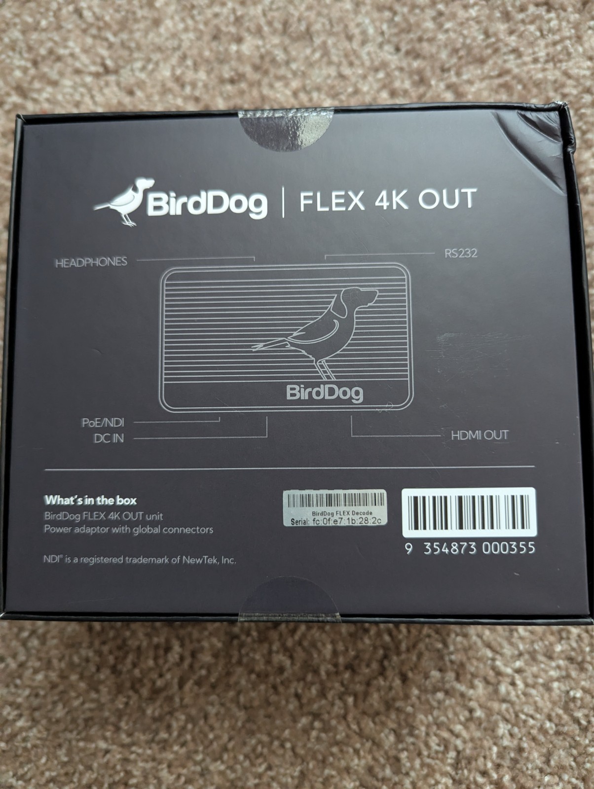 NEW - BirdDog Flex 4K Out NDI to HDMI Decoder PTZ Control Tally Audio Intercom