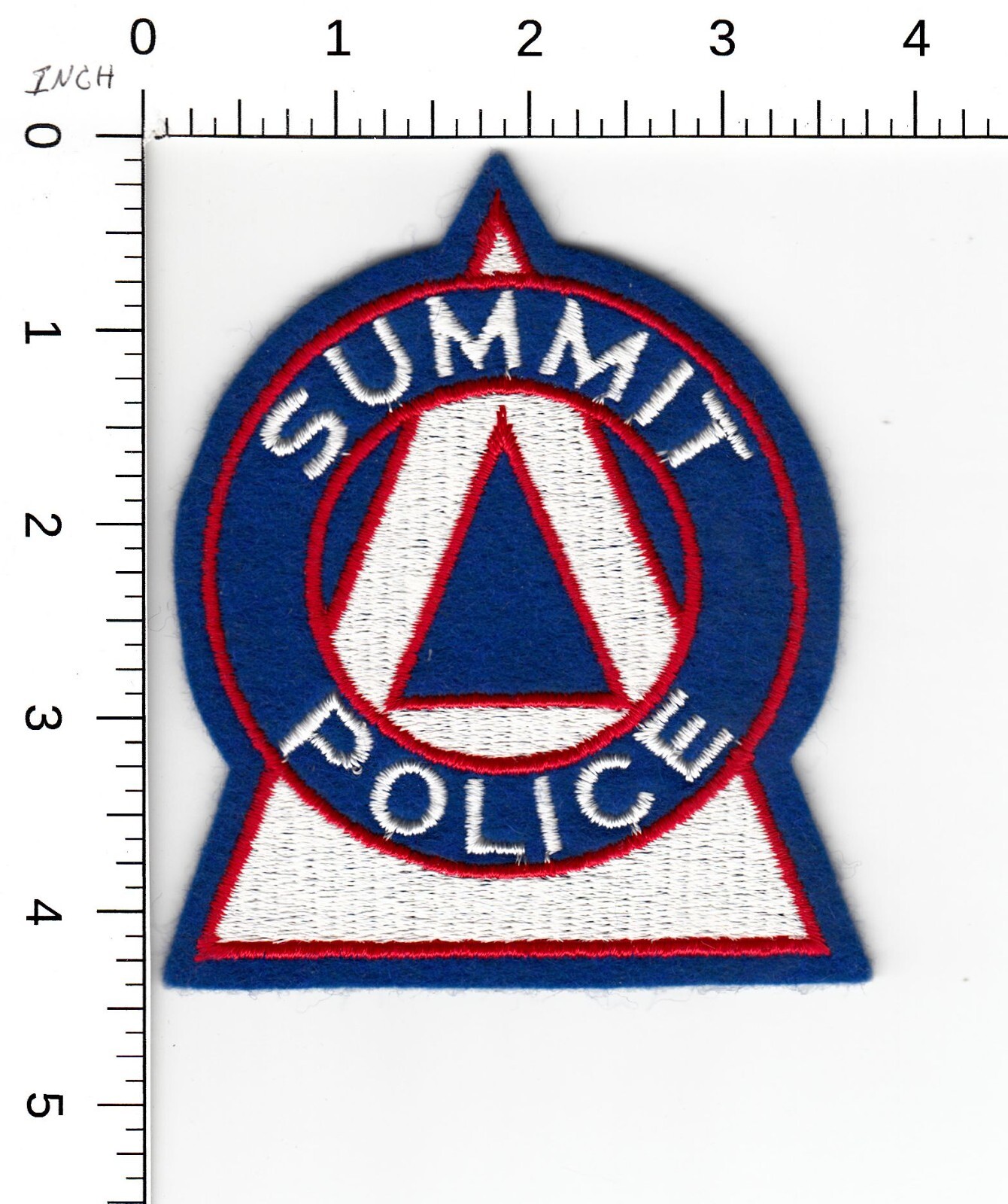 VINTAGE SUMMIT (FELT CC BACKING) ILLINOIS POLICE COLLECTIBLE PATCH