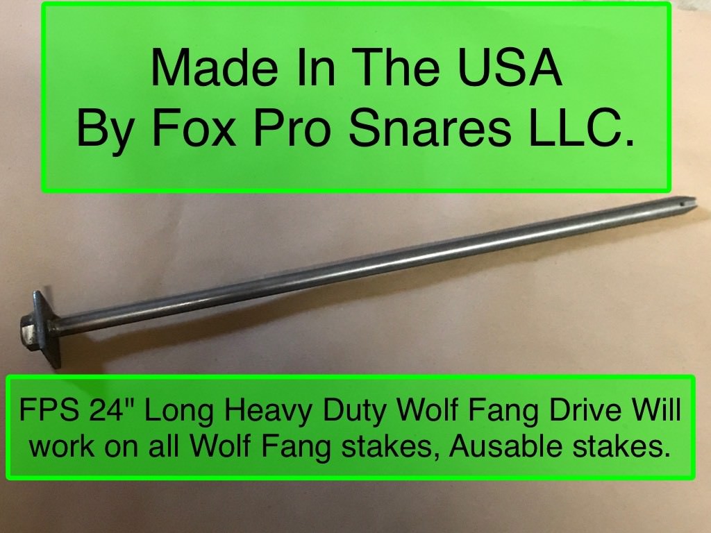 FPS WOLF FANG HD. DRIVER Works on all wolf fang & Ausable stake anchors USA MADE