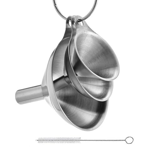 3 Pcs Stainless Steel Kitchen Funnel，Food-Grade Stainless Steel, Perfect for