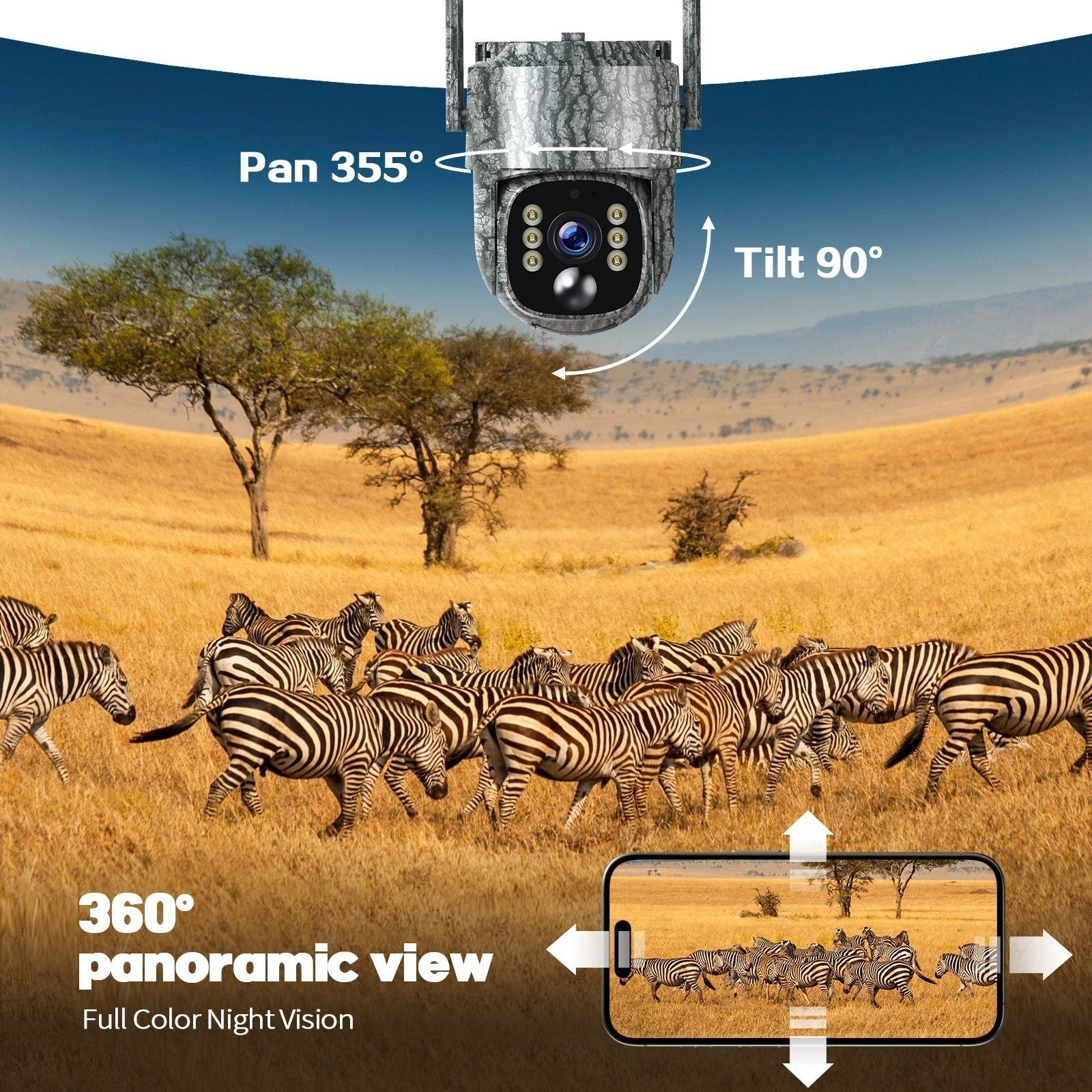 4G LTE Cellular Trail Camera 2 Pack, 2.5K Game Camera Built-in SIM Card Hunting