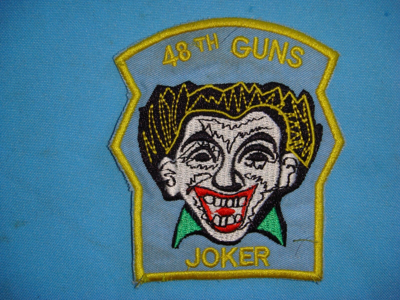 VIETNAM WAR PATCH, US 48th ASSAULT HELICOPTER CO. 3RD PLATOON  GUNS "JOKER "