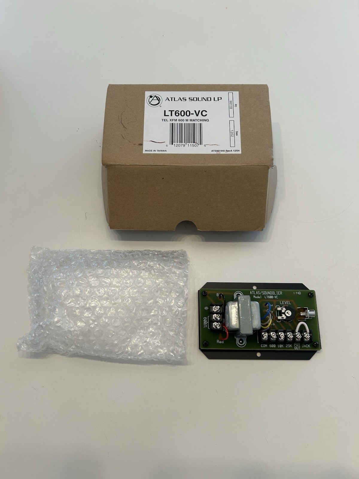 Atlas Sound LP LT600-VC / LT600VC Phone To Line Matching - New With Box