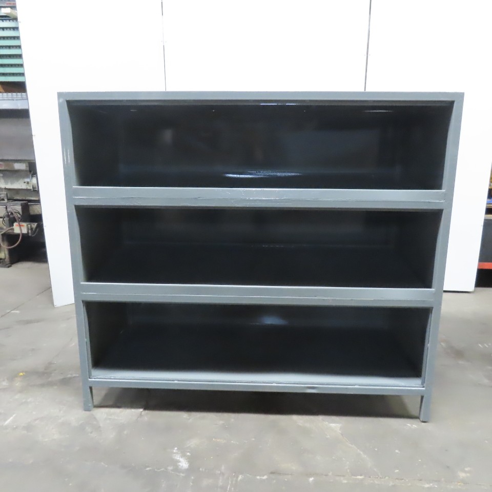 Industrial Heavy Gauge 3 Shelf Shelving Unit Tool Parts Storage 72-3/4x31-1/2x65