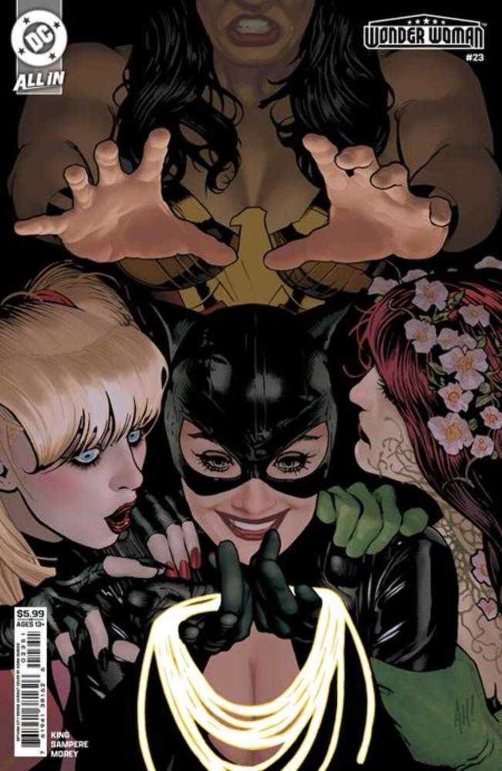 Wonder Woman #23 Cover D Adam Hughes Gotham City Sirens Card Stock Variant