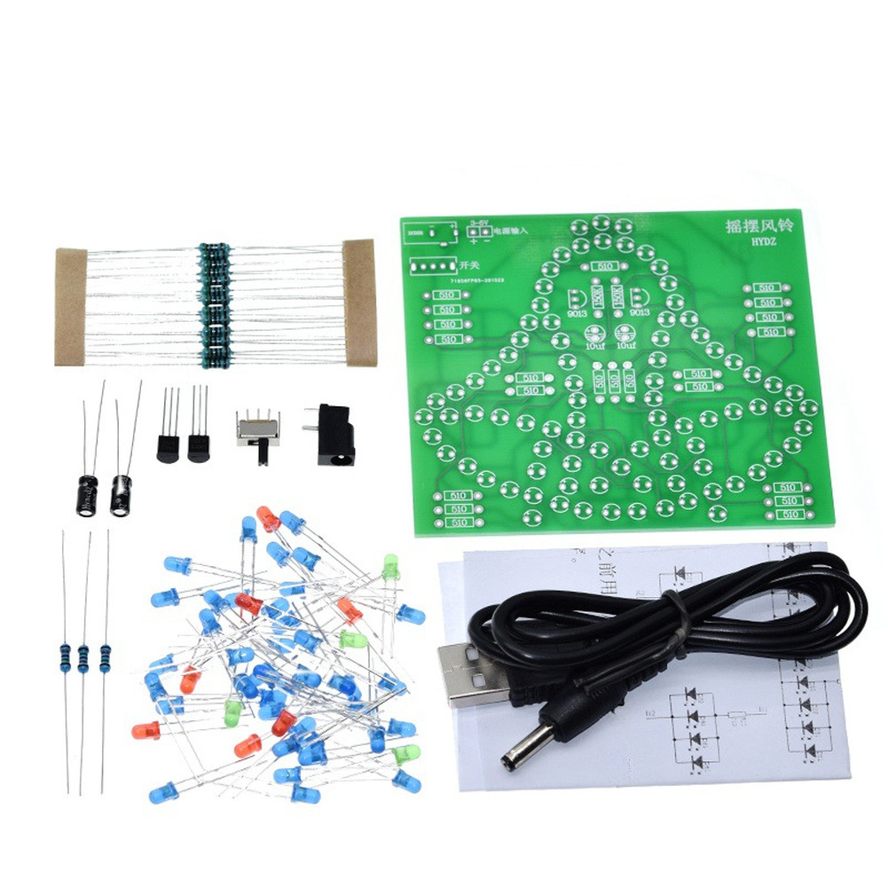2PCS LED Swinging Chime Module Kit Electronic DIY Project for Beginners