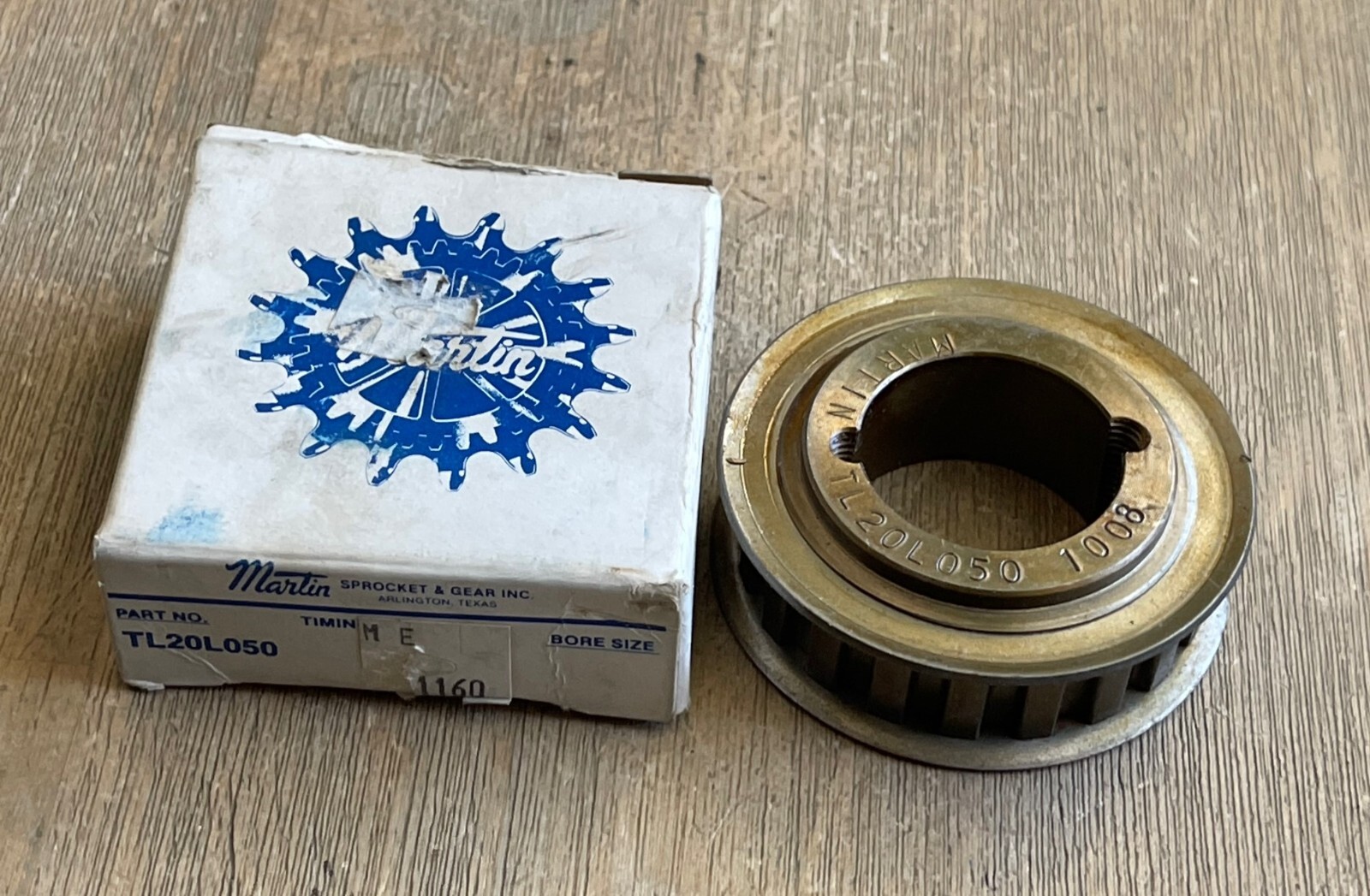 MARTIN TL20L050 1008 TAPERLOCK BUSHED TIMING PULLEY NEW