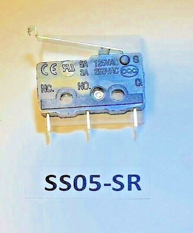 SS-05SR Highly Simulated Roller mini snap-action 5A 125VAC or 3A 250VAC switch