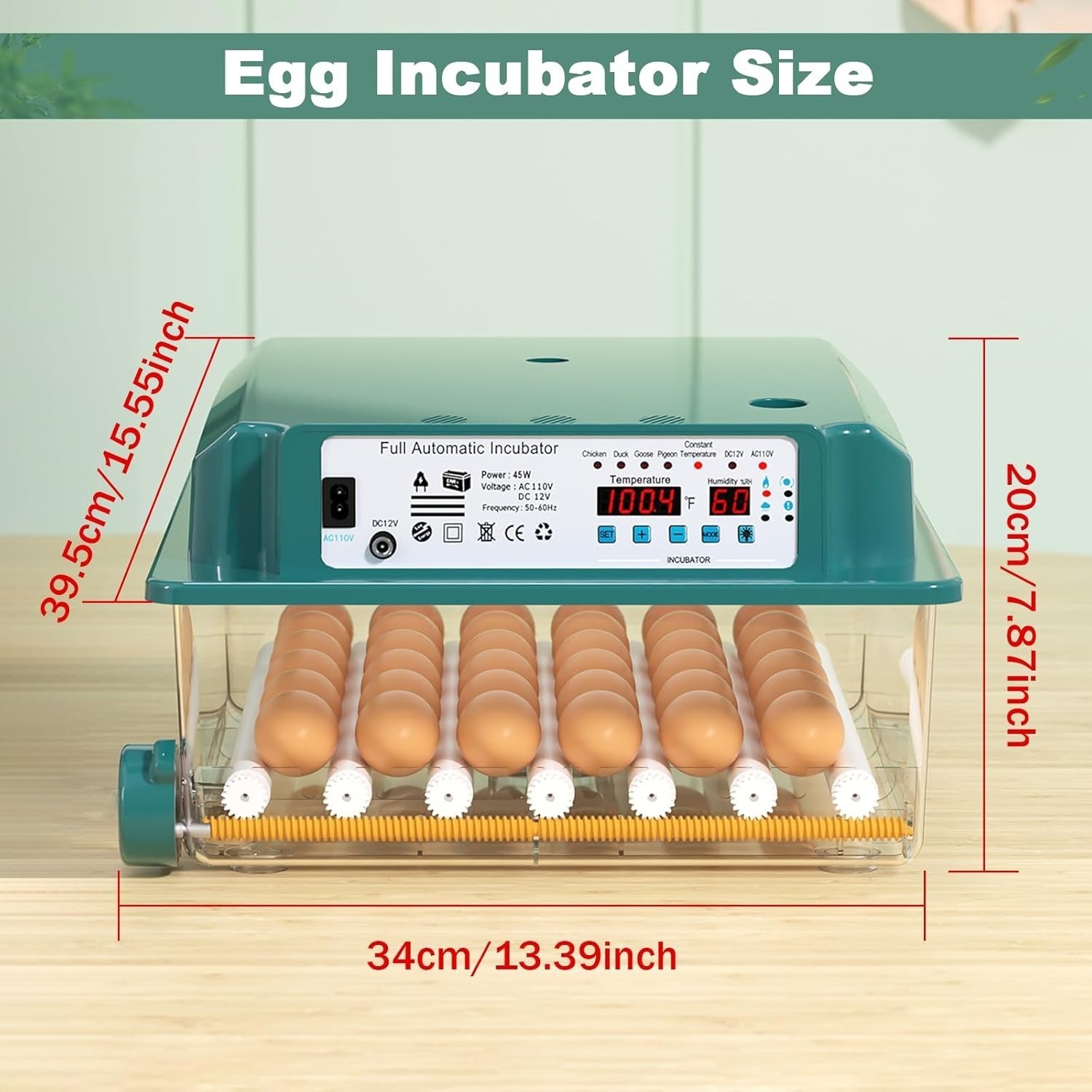 Universal Forced Hatch Automatic 36 Eggs Air Incubator Egg Tray Eggs Machine