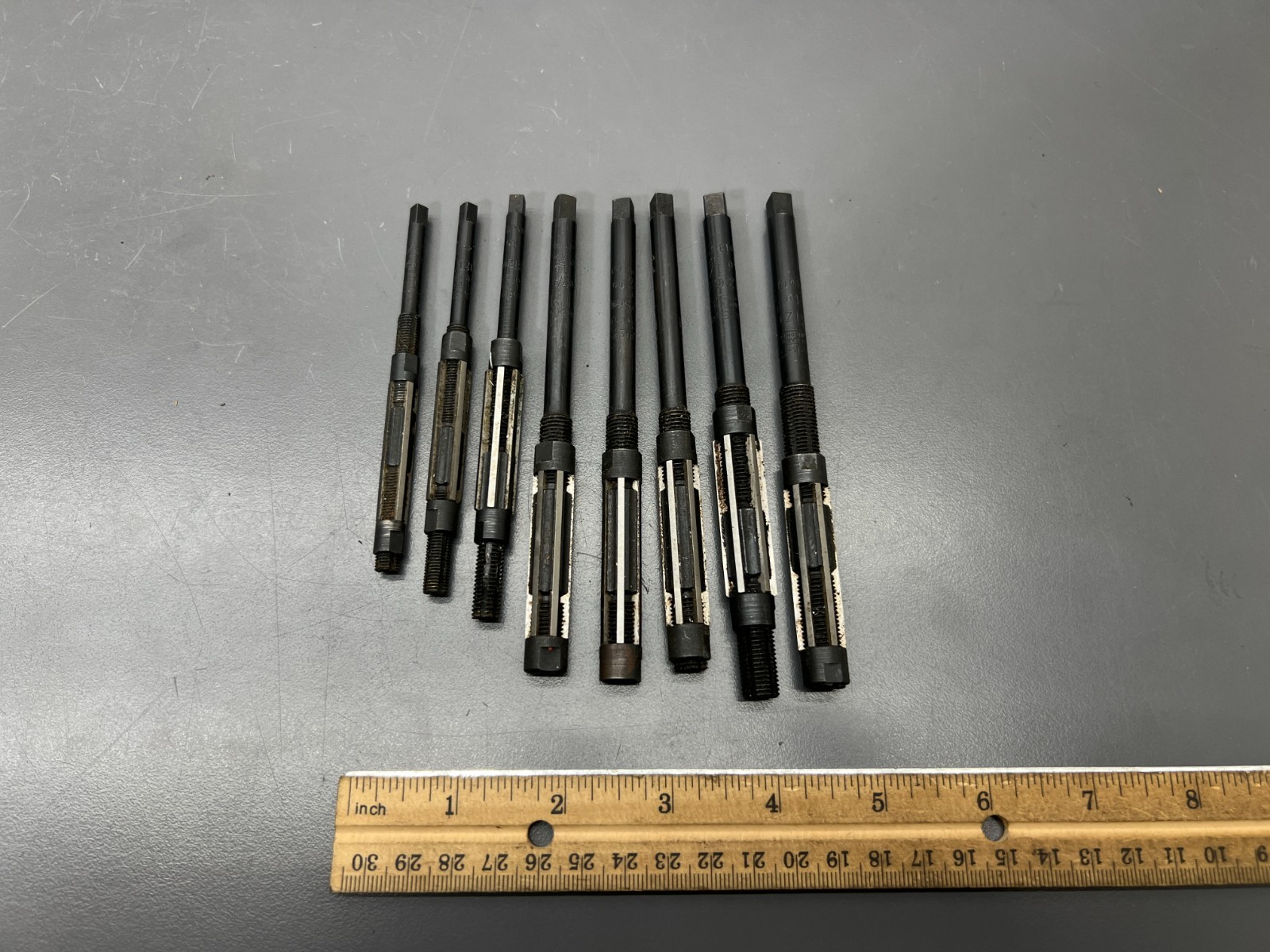 (o) CLEVELAND CTD QUICK-SET EXPANSION REAMER 8pc LOT - READ - MADE IN USA