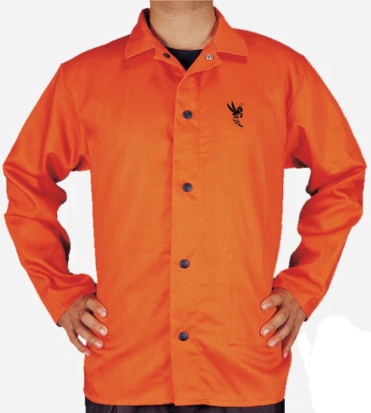 Weldas 33-6730 Cool FR Safety Orange Welding Jacket Size Medium Flame Resistant