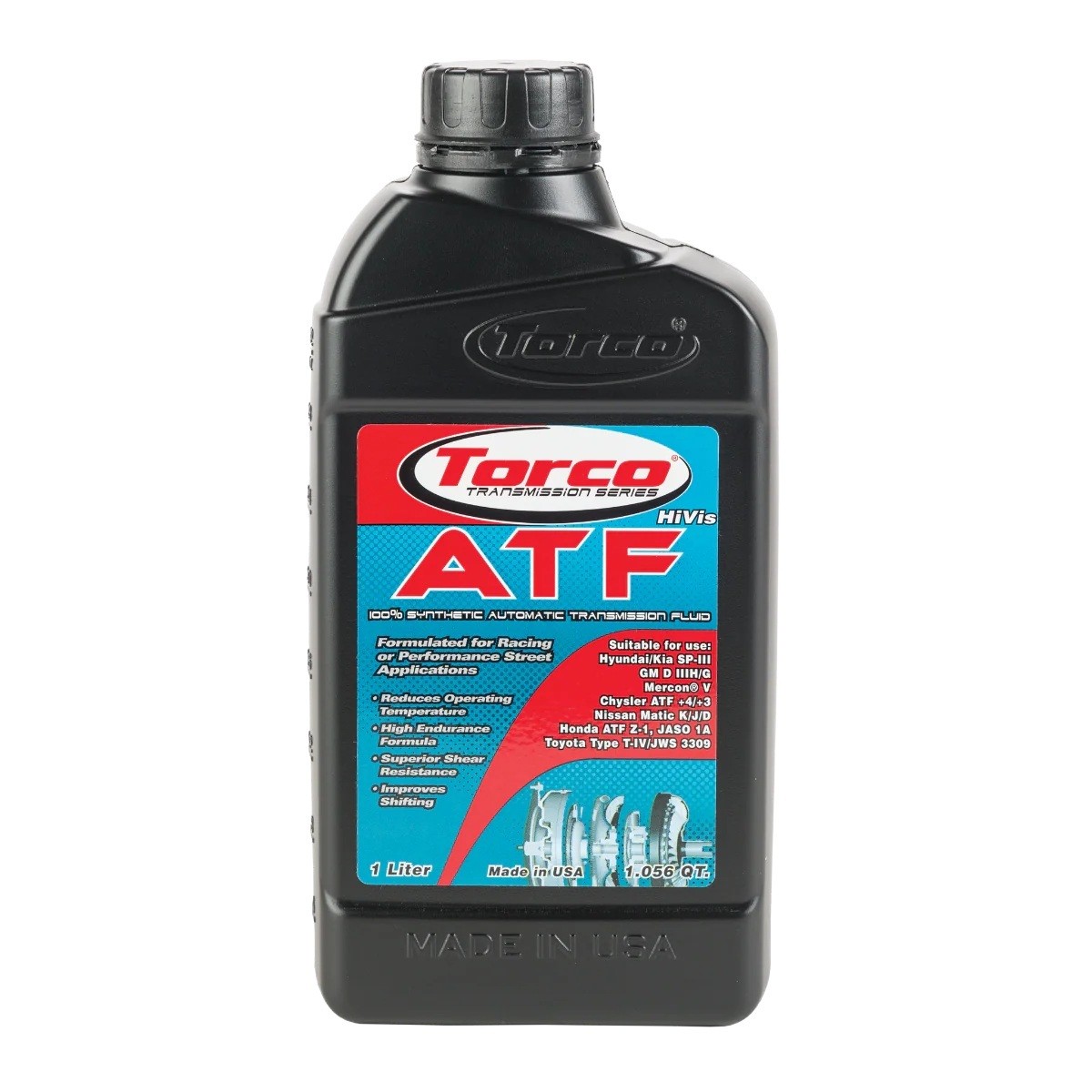 Torco Transmission Fluid - HiVis - ATF - Synthetic - 1 L - Each
