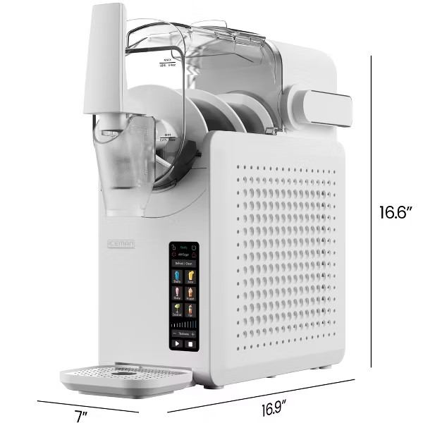 Iceman Slush-Ease 64oz. Max Slushy Maker With Touch Controls & 5 Functions White