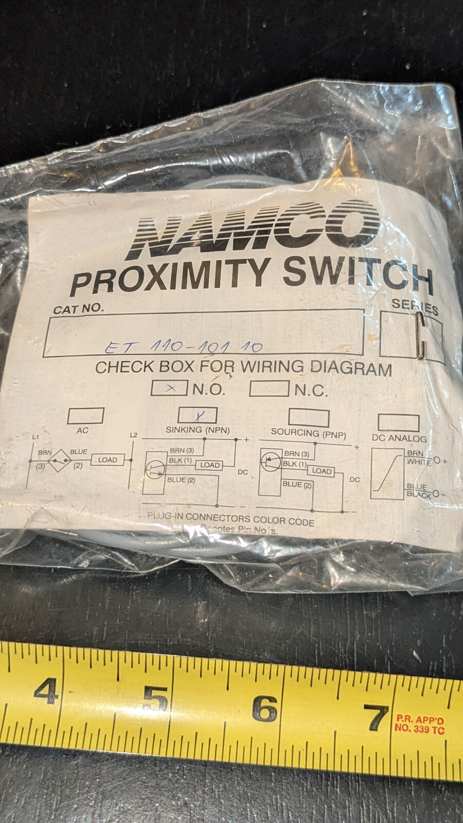 NAMCO Proximity Switch / Sensor ET 110-10110 NIB