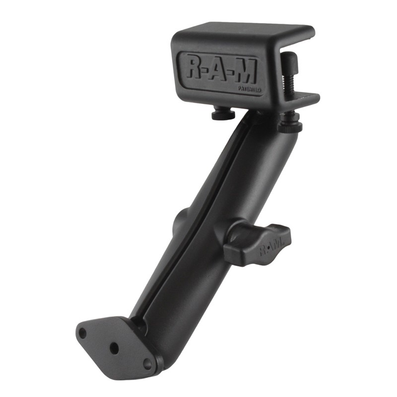 RAM Glare Shield Clamp 1" Ball Long Mount with Diamond  AMPS Base RAM-B-177-C