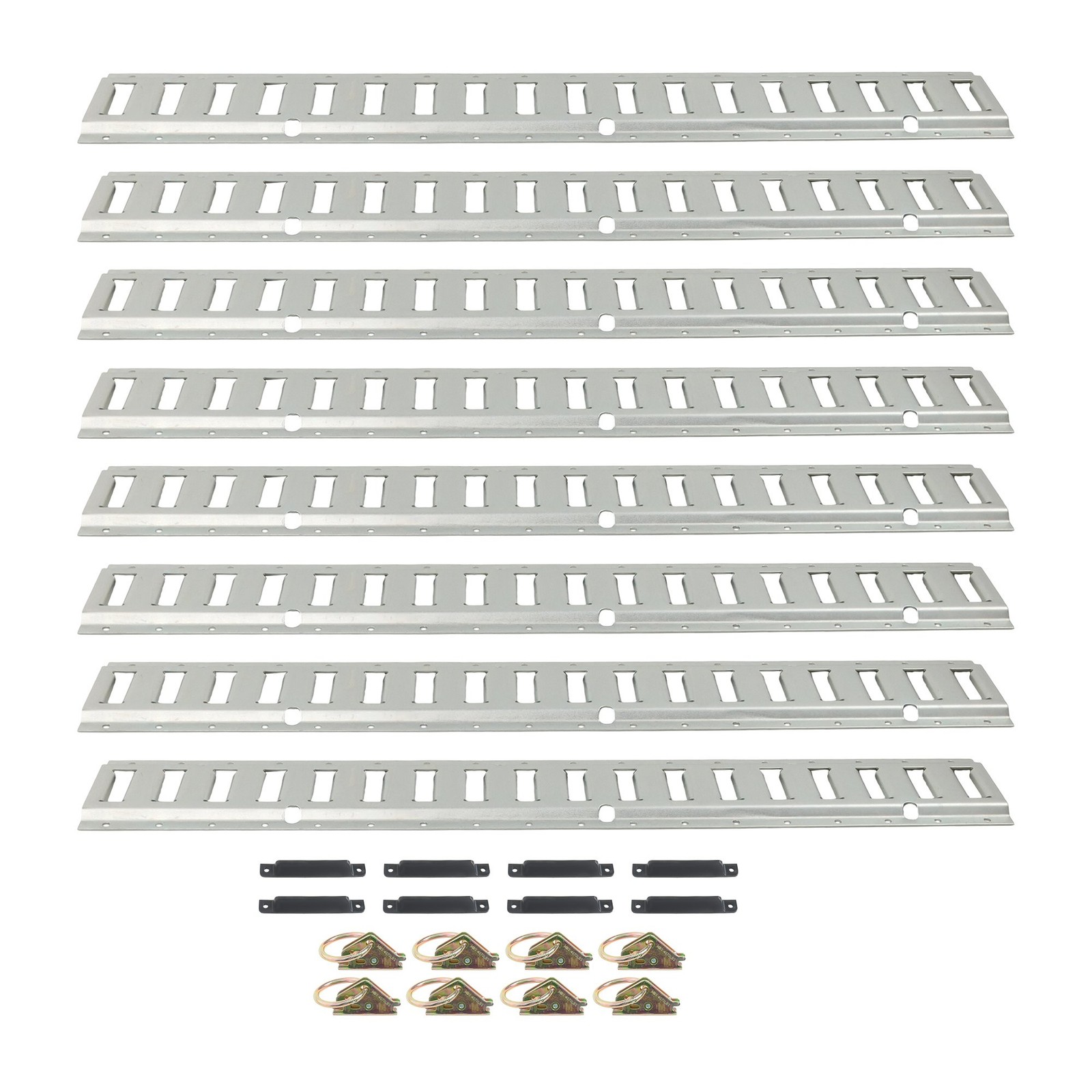 Universal 24 Pack 3' E Track Tie Down Rail System New For Trucks Trailers
