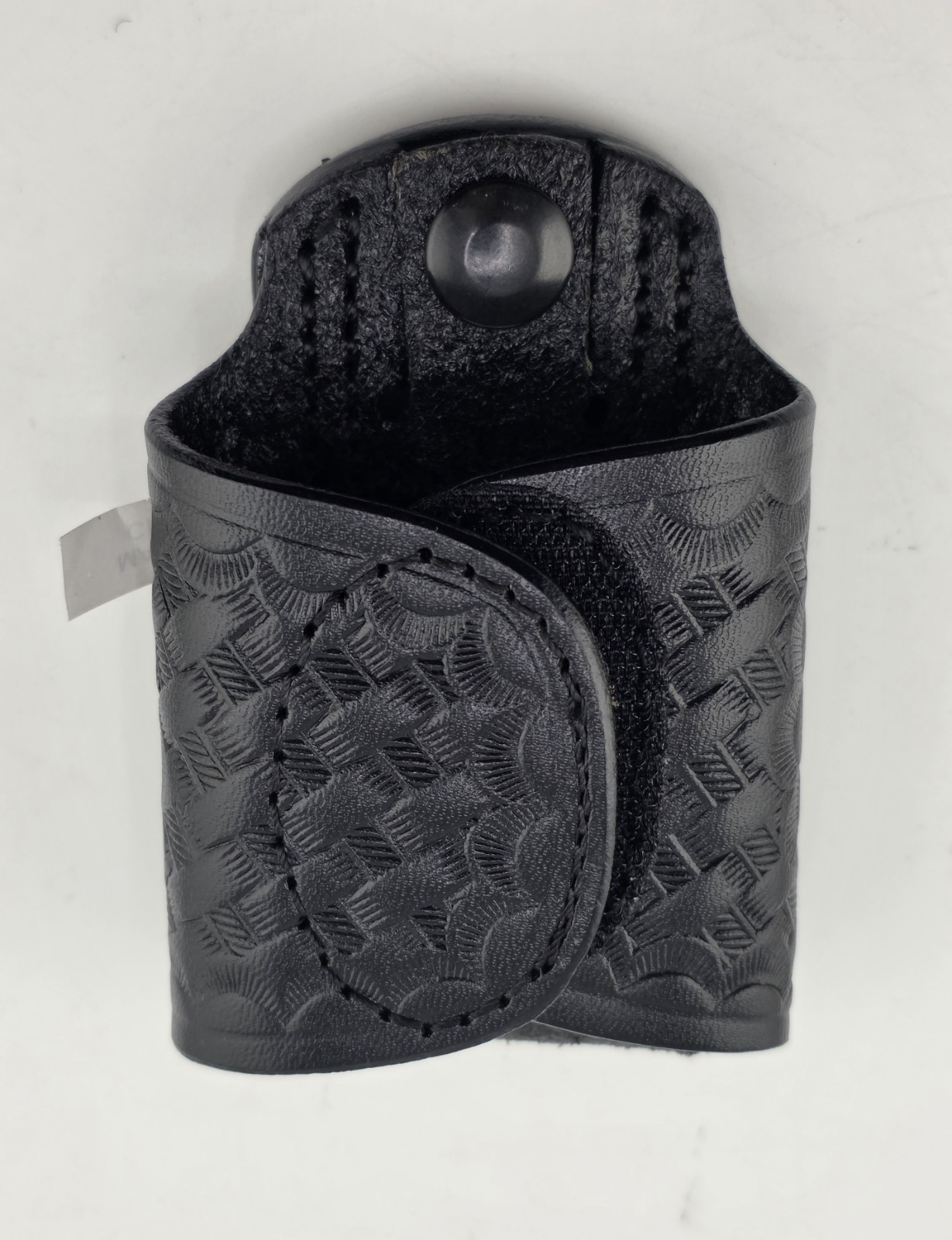 Dutyman 4221 Basketweave Leather Silent Key Holder, Black