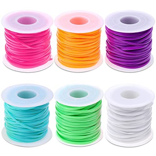 Paquete de 6 cuerdas de cordón Kit de cordones de plástico Cuerda de cordón Gimp