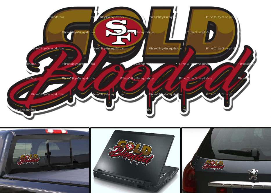 San Francisco 49ers Sticker Decal Car Truck Window Wall Laptop Phone Body Bumper