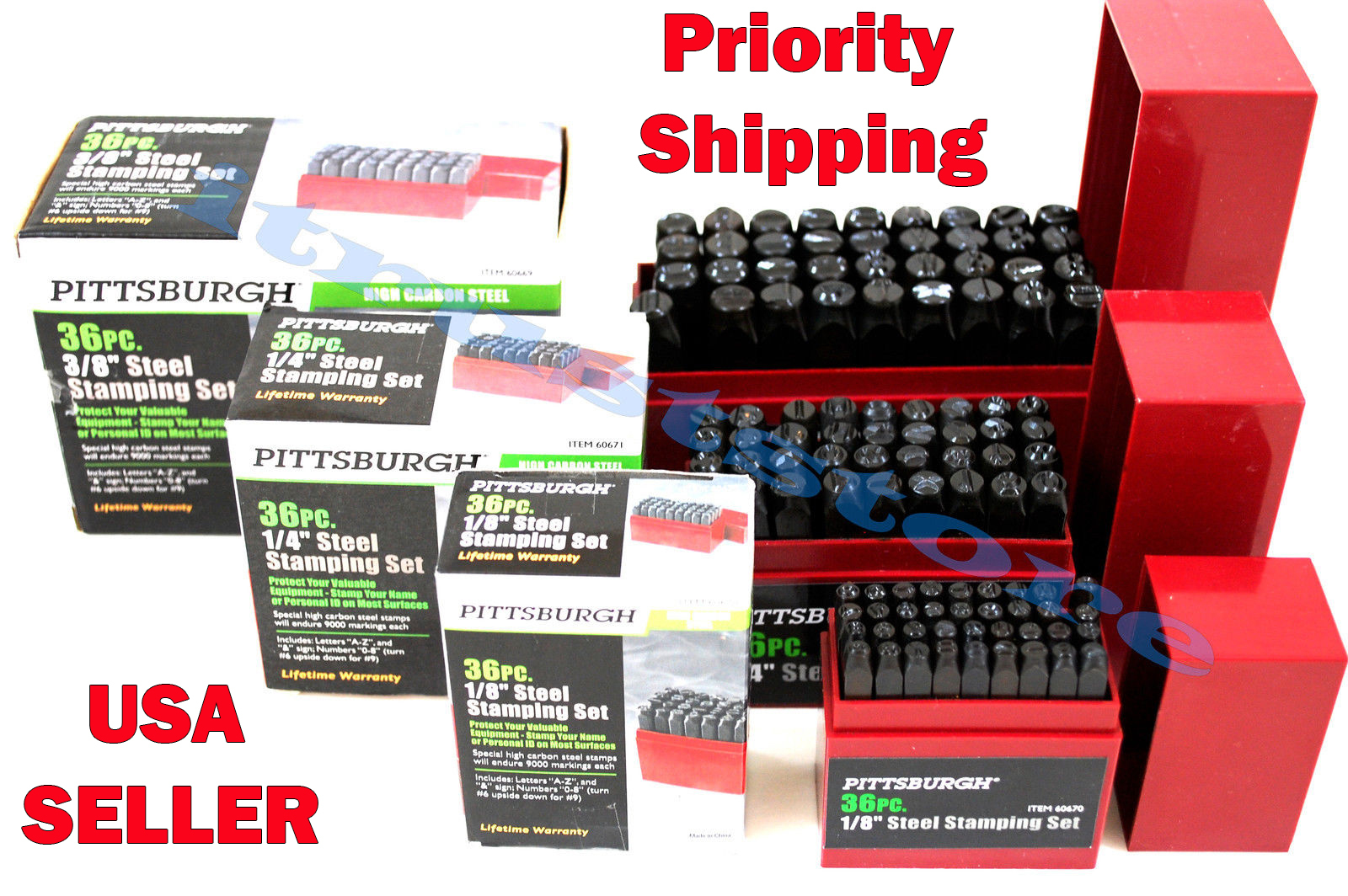 Letter Number Stamp Punch Die Steel Metal Stamping Set