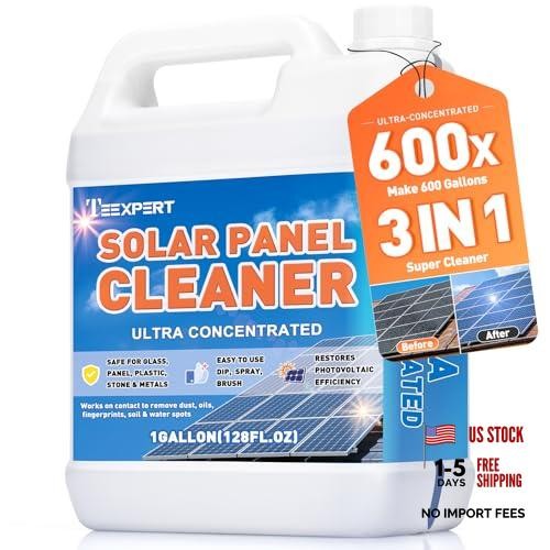 Solar Panel Cleaner (1Gallon Makes 600 Gallons), 128 Fl Oz (Pack of 1) Blue
