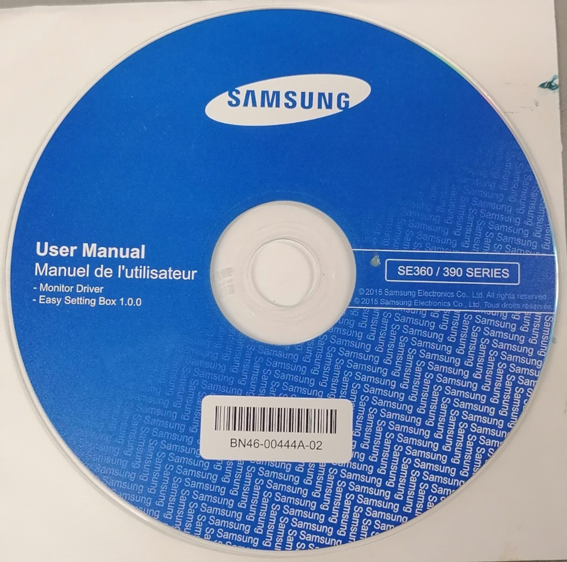 Samsung User Manual and Drivers SE360 BN46-00444A-02