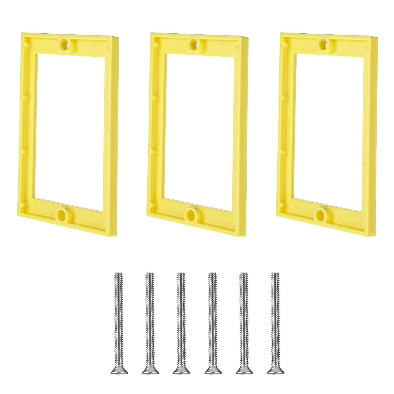 3Pcs Single Gang Electrical Box Extenders 1/4" Outlet Light Switch Extension