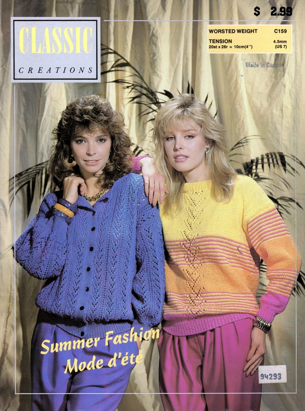 Classic Creations Summer Fashion Mode d'ete Knitting & Crochet English & French