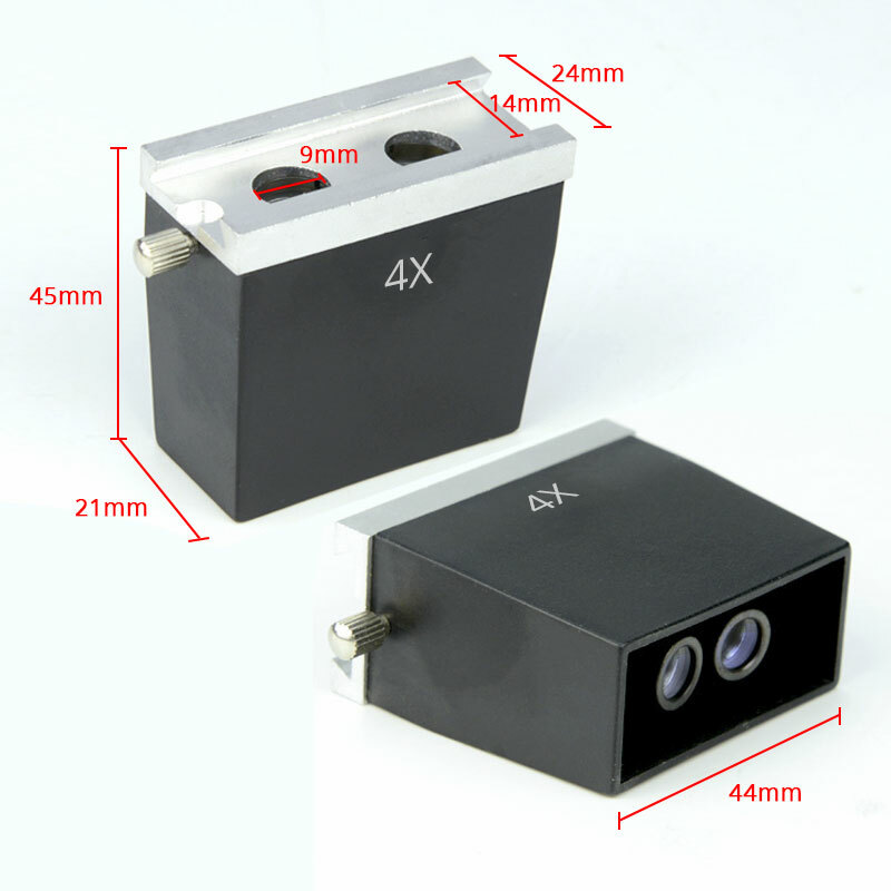 Stereo Microscope Objective 1X 2X 3X 4X Rectangle Optics Lens