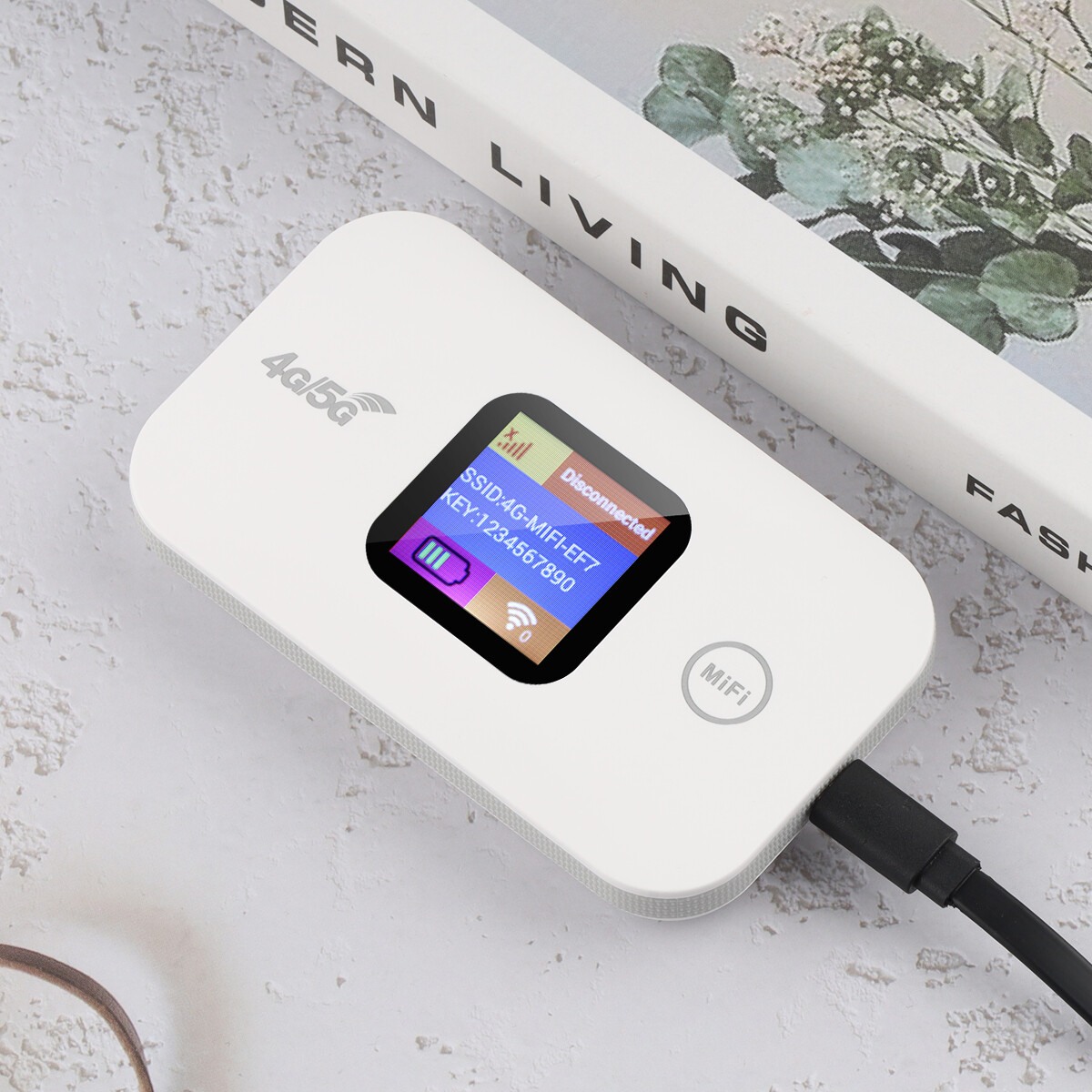 Portable LTE 4G Wireless WiFi Router Mobile Broadband MIFI LCD Hotspot 2100 mAh