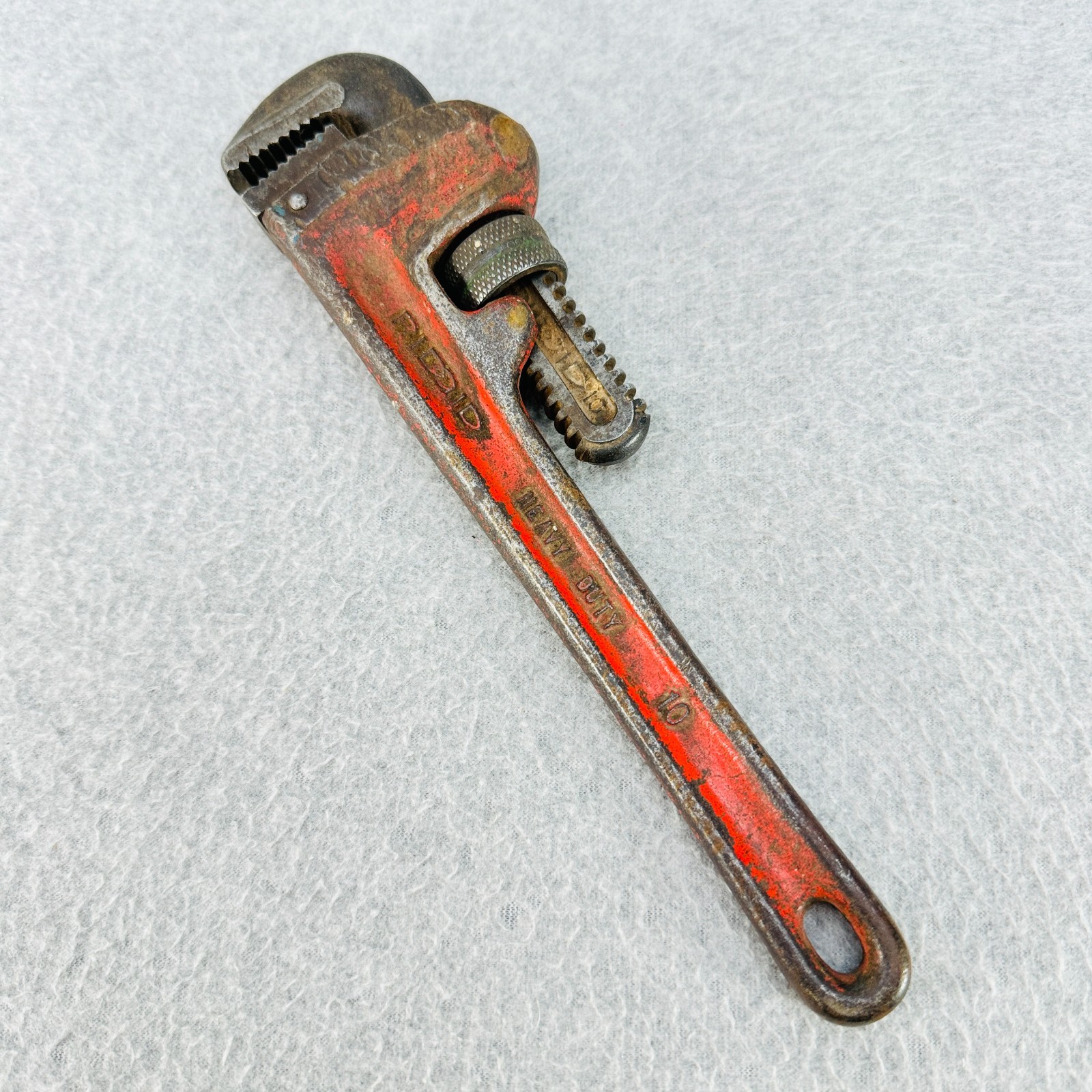 Ridgid 10" Heavy Duty Pipe Wrench Vintage Elyria OH USA