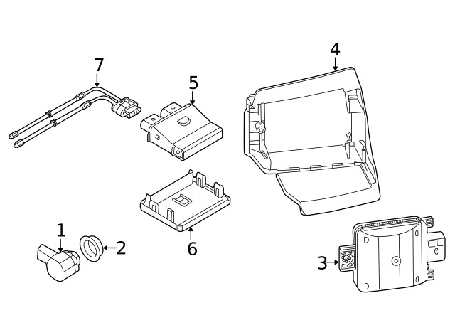 Genuine Blind Spot Detection System Warning Sensor Bracket 1T3-907-455