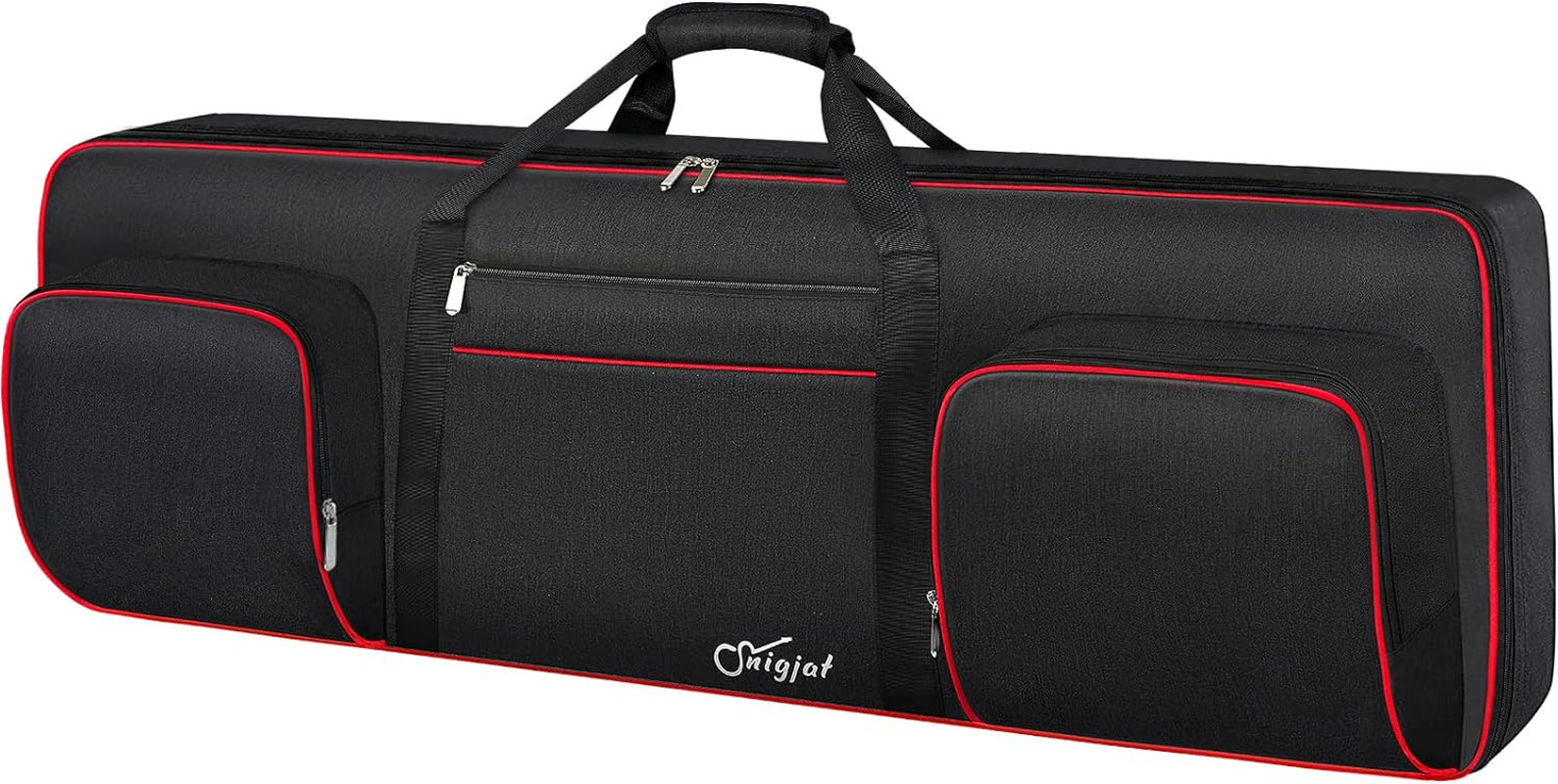 SNIGJAT 76 Key Keyboard Case, Soft Padded Piano Case with Handle and Adjustable