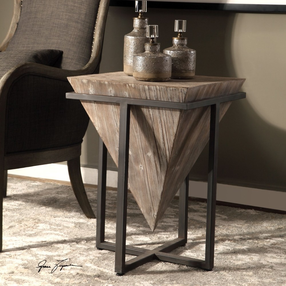 Bertrand - 25.25 inch Accent Table - 18.25 inches wide by 18.25 inches deep