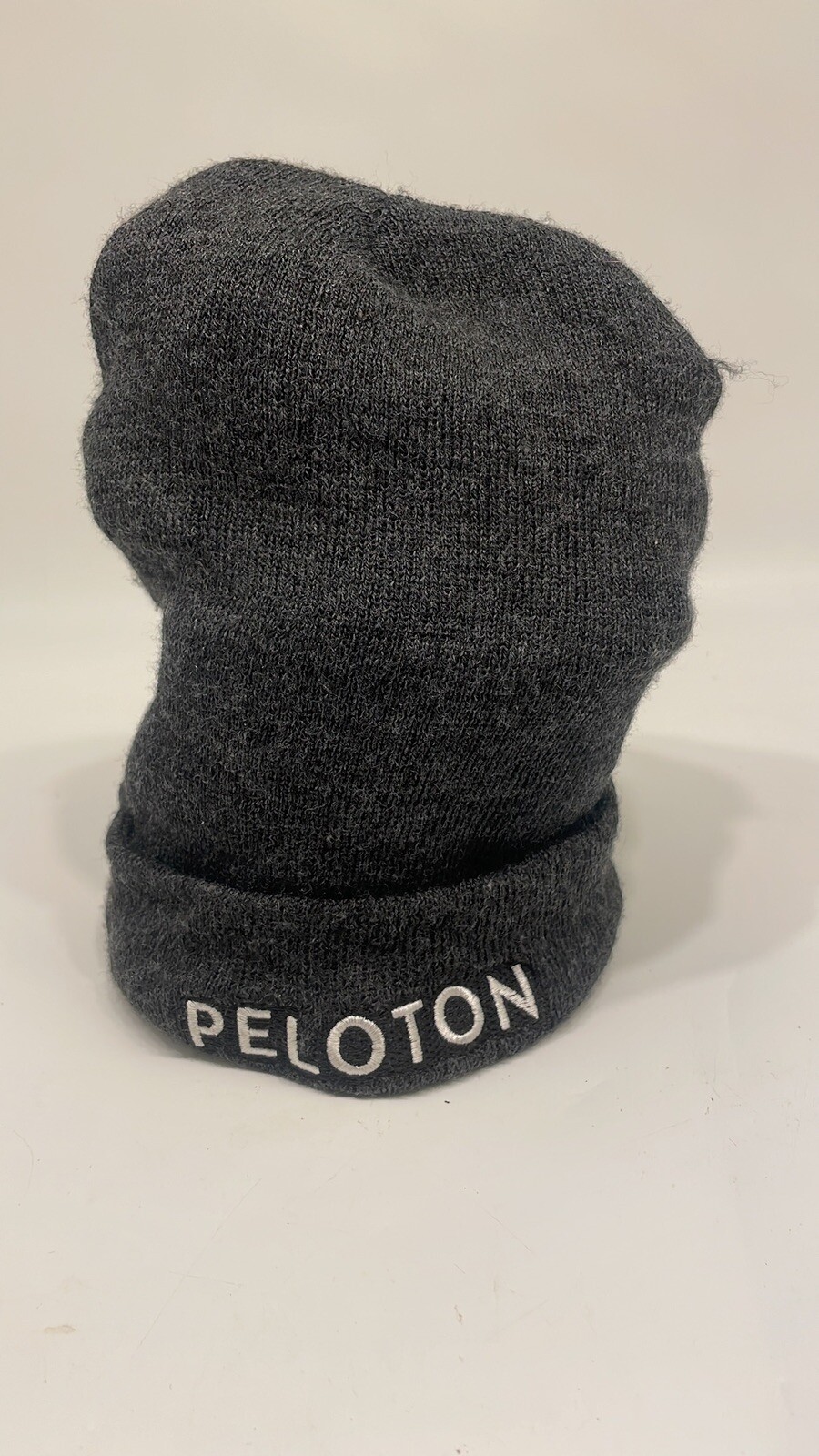 Peloton Beanie Hat The Logo Peloton Is Embroidery And White On Front Of Cap.
