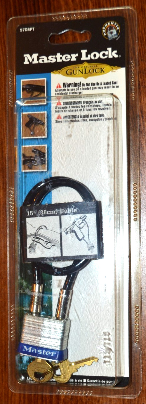 Master Lock Gun/Rifle/Shotgun Lock 97DSPT CABLE LOCK BRAND NEW FREE SHIPPING!!!!
