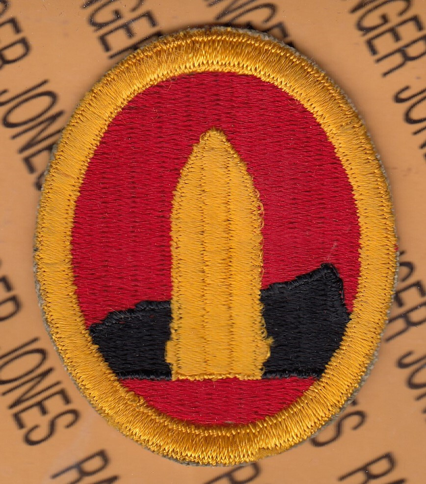WWII US Army Hawaiian Coastal Artillery Brigade ~3" patch c/e D