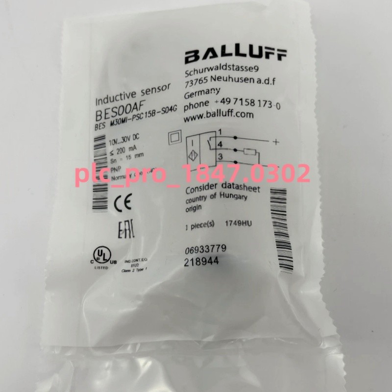 BES M30MI-PSC15B-S04G 1PCS Brand New Balluff BES00AF Proximity Switch  Fast Ship