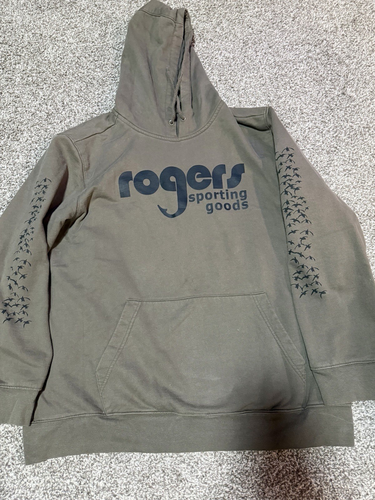 Rogers Sporting Goods Waterfowl Logo Men’s Xl Hoodie In Brown- See Description
