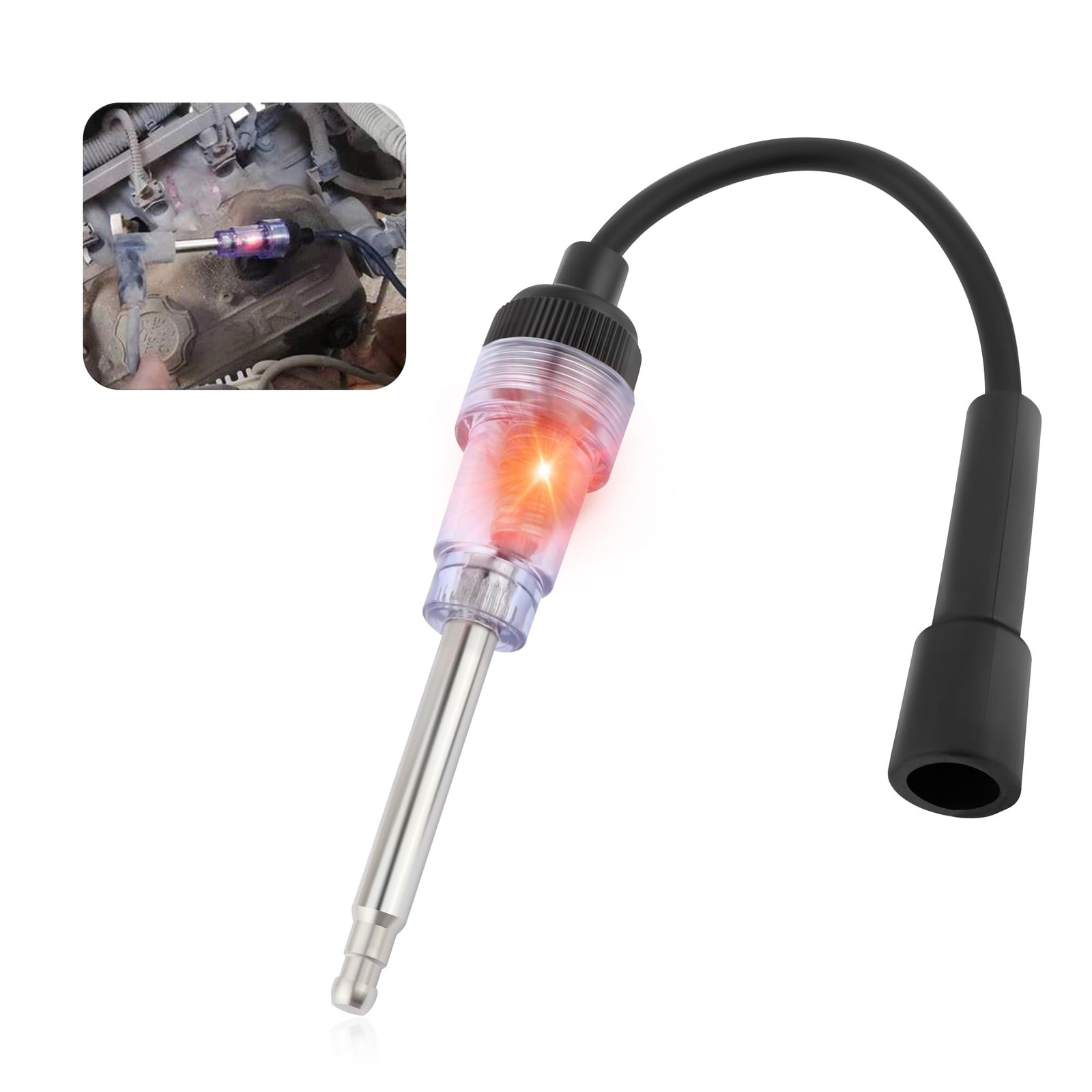 Spark Plug Tester with Indicator Lights,Spark Small Engine for 1PCS